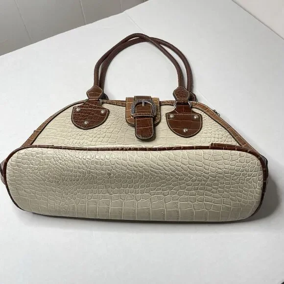 Vintage Western Purse Cream and Brown - Picture 7 of 11